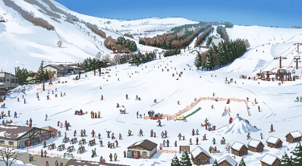 Open slopes at Kurumayama